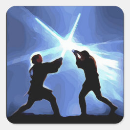 Feel the Force Quadratischer Aufkleber