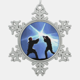 Feel the Force Schneeflocken Zinn-Ornament