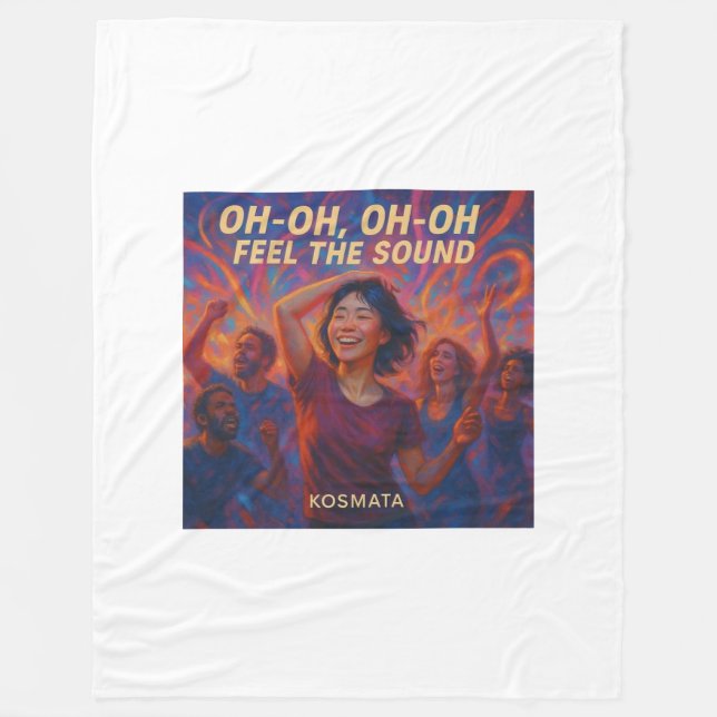 Feel the Sound - Fleecedecke (Vorderseite)