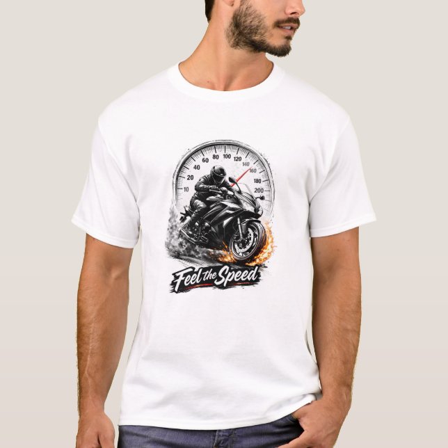 Feel the Speed – High Performance Sportbike Art T-Shirt (Vorderseite)