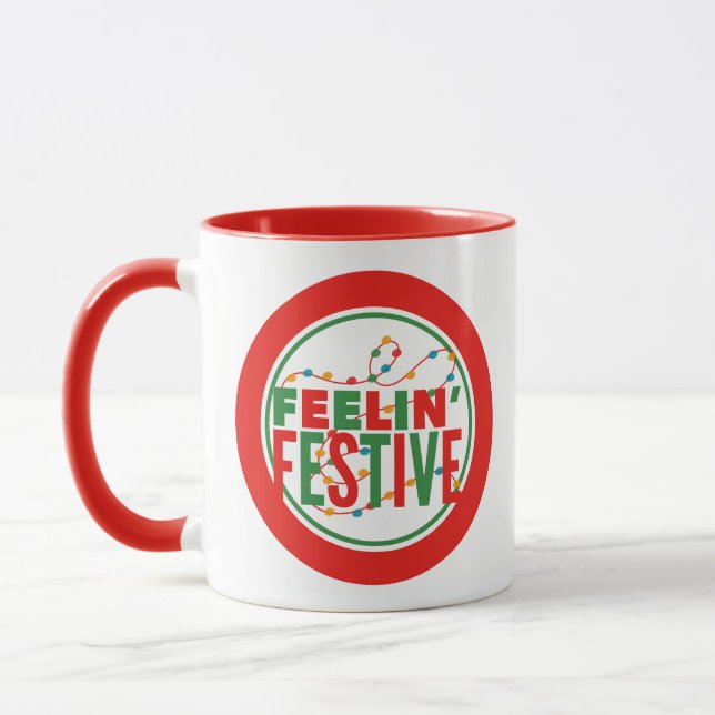 Feelin feierliche Urlaubssaison Tasse (Links)