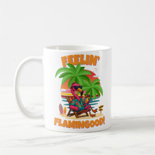 Feelin’ Flamingood Funny Flamingo Summer Design Kaffeetasse