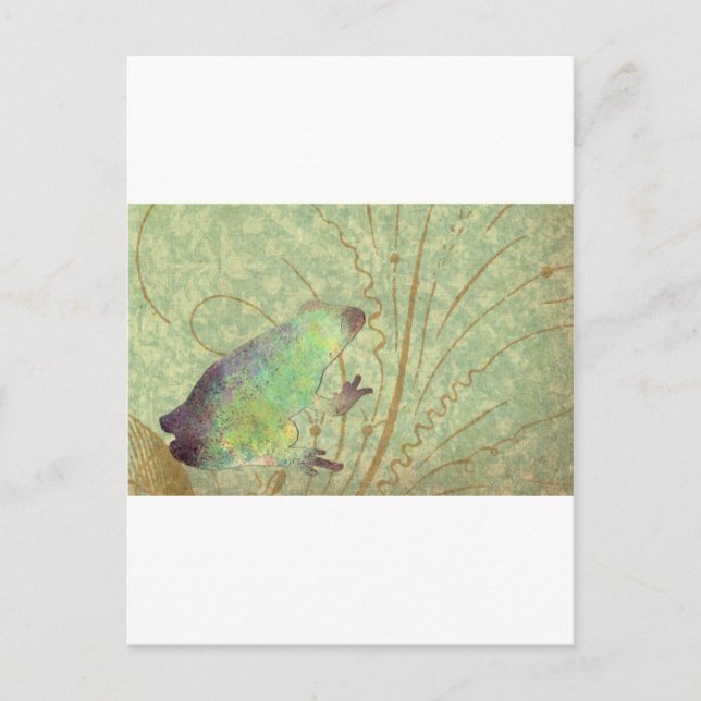 Feelin' Froggy Postkarte (Vorderseite)