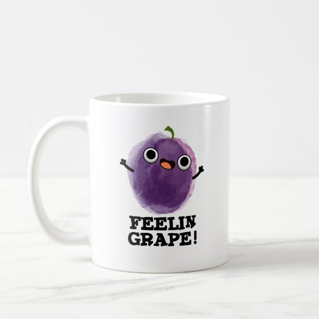 Feelin Grape Funny Frucht Pub Kaffeetasse (Links)