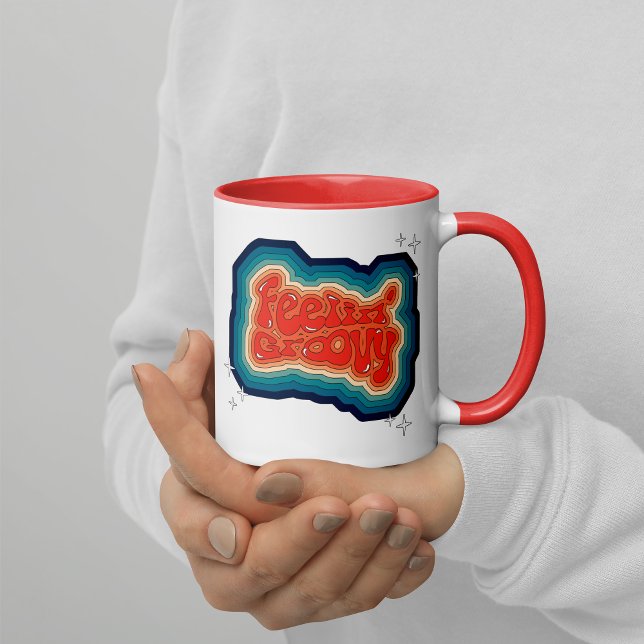 Feelin' Groovy - 70er styl Tasse (Von Creator hochgeladen)