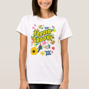 FEELIN GROOVY Hippie Sinti und Roma Boho T-Shirt