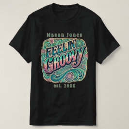 Feelin' Groovy Retro 70er Vintag Psychedelic T-Shirt