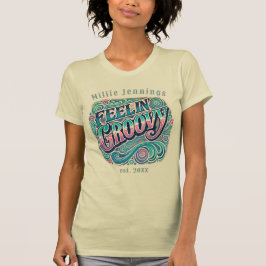 Feelin' Groovy Retro 70er Vintag Psychedelic T-Shirt