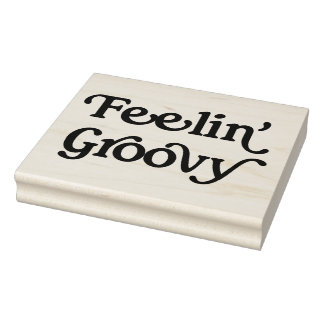 Feelin' Groovy Rubber Art Briefmarke Gummistempel