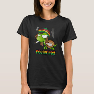Feelin' Irie Patois Jamaica Turtle Jamaican Slang T-Shirt