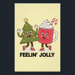 Feelin Jolly Christmas Tree Kaffee Lover Winter Fotodruck<br><div class="desc">Feelin Jolly Christmas Tree Kaffee Lover Winter</div>