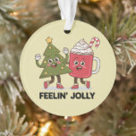Feelin Jolly Christmas Tree Kaffee Lover Winter Ornament<br><div class="desc">Feelin Jolly Christmas Tree Kaffee Lover Winter</div>