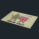 Feelin Jolly Christmas Tree Kaffee Lover Winter Schneidebrett<br><div class="desc">Feelin Jolly Christmas Tree Kaffee Lover Winter</div>