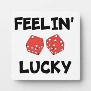 "FEELIN' LUCKY DICE FOTOPLATTE