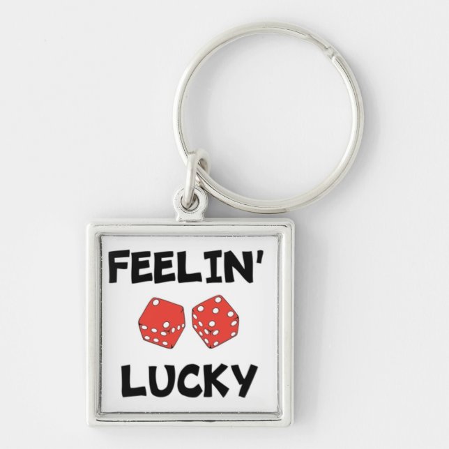 "FEELIN' LUCKY DICE SCHLÜSSELANHÄNGER (Vorne)
