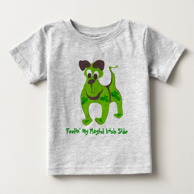 Feelin' My Playful Irish Side Baby T-shirt (Vorderseite)