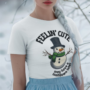 Feelin' Niedlich, könnte später Schneemann einen A Tri-Blend Shirt