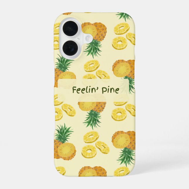 Feelin Pine tropisch  iPhone 16 Hülle (Rückseite)