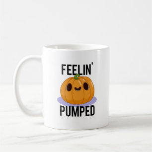Feelin Pumped Funny Pumpkin Pub Kaffeetasse