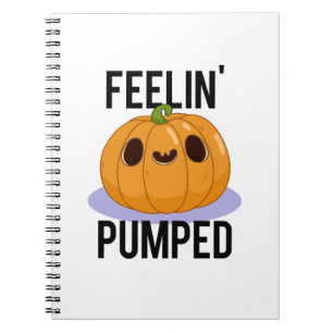 Feelin Pumped Funny Pumpkin Pub Notizblock