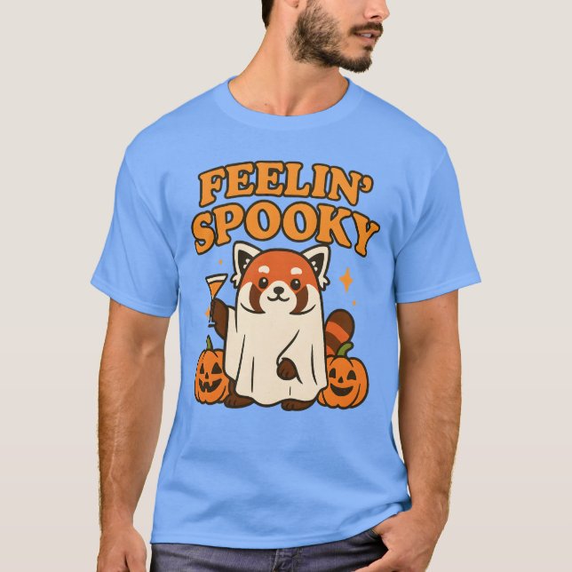 Feelin’ Spooky Red Panda Halloween T-Shirt (Vorderseite)