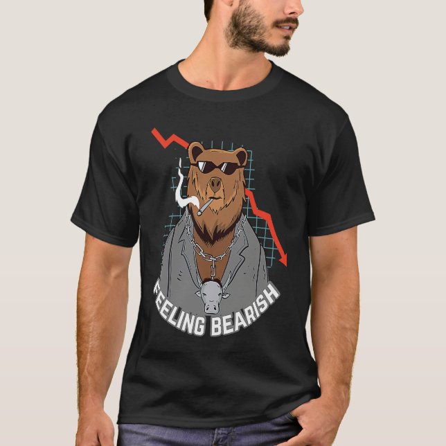 Feeling Bearish Crypto Bitcoin Bear BTC Bullrun co T-Shirt (Vorderseite)