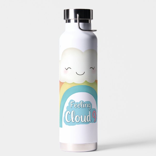🌈 Feeling Cloud 9 ☁️ Trinkflasche (Links)