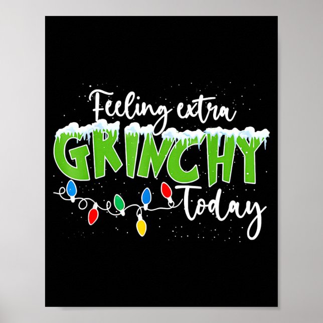 Feeling Extra Today Funny Christmas 2025  Poster (Vorne)