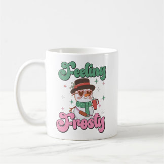 Feeling Frosty Retro Snowman  Kaffeetasse
