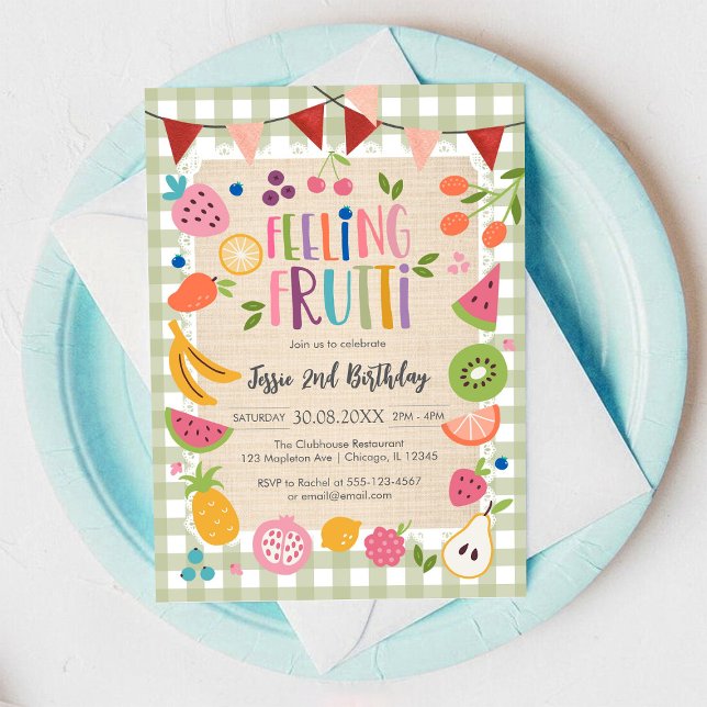Feeling Fruitti Birthday Invitation Einladung (Von Creator hochgeladen)