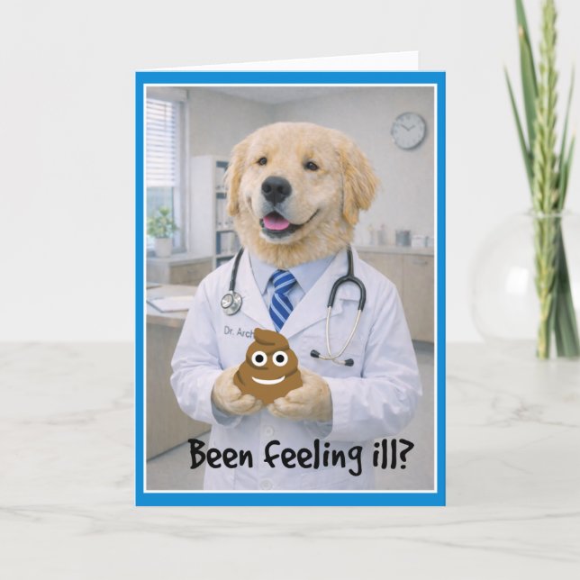 Feeling ILL Get Well Card POC-1 Karte (Vorderseite)