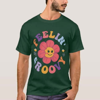 Feelin'Groovy Blume Design T-Shirt