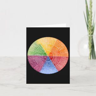 Feelings Wheel Emotion Chart Therapy Mental Health Karte