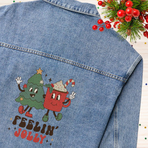Feelin's Joli Weihnachtsfeiertage Funny Retro Jeansjacke