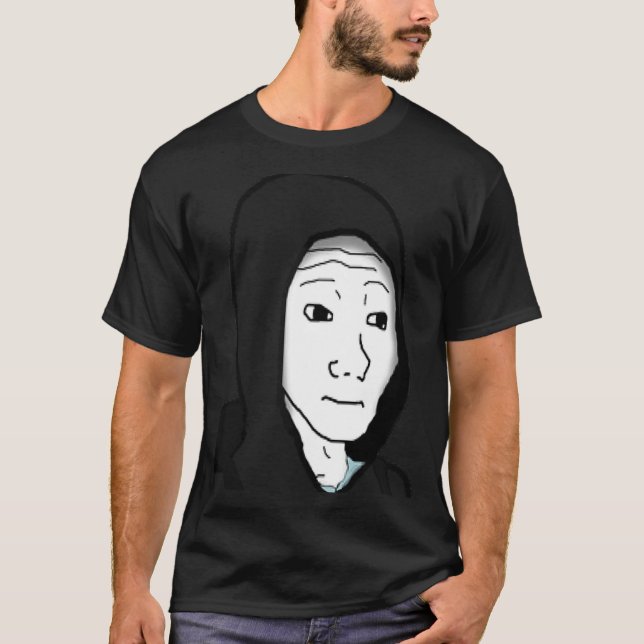 Feels Typ Wojak Meme Doomer 1 T-Shirt (Vorderseite)