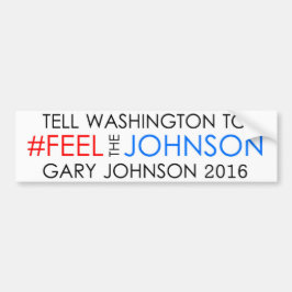 #feelthejohnson Gary Johnson 2016 Autoaufkleber