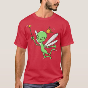 Feen Alien UFO Mystischer Weltraum Alien Feen L T-Shirt