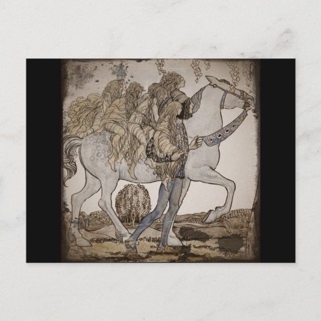 Feen am Weißen Pferd Postkarte (Vorderseite)