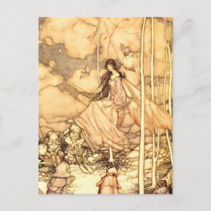 Feen Arthur Rackham Feiertagspostkarte