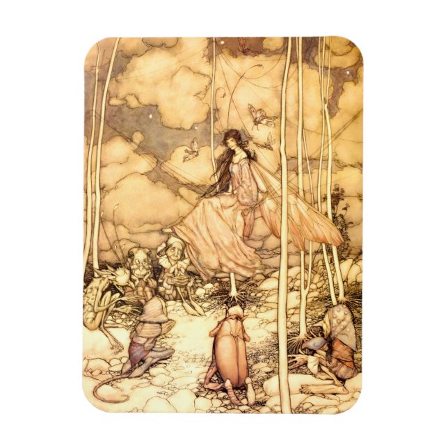 Feen Arthur Rackham Magnet (Vertikal)