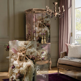 Feen Ätherisch Floral Staubige Pflaume Eierschale  Seidenpapier