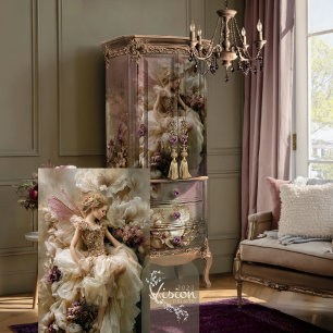Feen Ätherisch Floral Staubige Pflaume Eierschale Seidenpapier