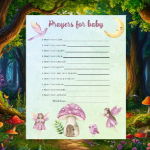 Feen-Baby-Party Gebete für das Baby