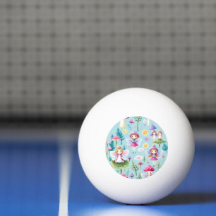 Feen, Blätter und Pilzland Tischtennisball