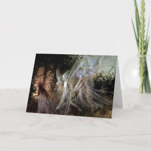 Feen, die am Waldrand aufpassen Karte