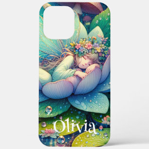 Feen, die auf einer Blume schläft, personalisiert Case-Mate iPhone Hülle