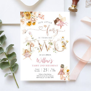 Feen-Einladung zum 2. Geburtstag Einladung