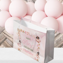 Feen-Erstes-Rosa-Glitzer-Geschenktüte