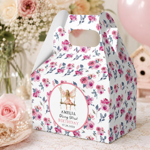 Feen-Erstes-Wasserfarben-Blumen-Mädchen 1. Geburts Geschenkschachtel