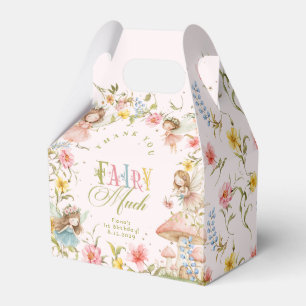 Feen-Erstgeburtstag Verzauberter Garten Danke Geschenkschachtel